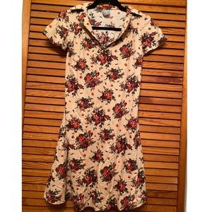 Hering Flower Polo Short Sleeve Mini Dress 🌺